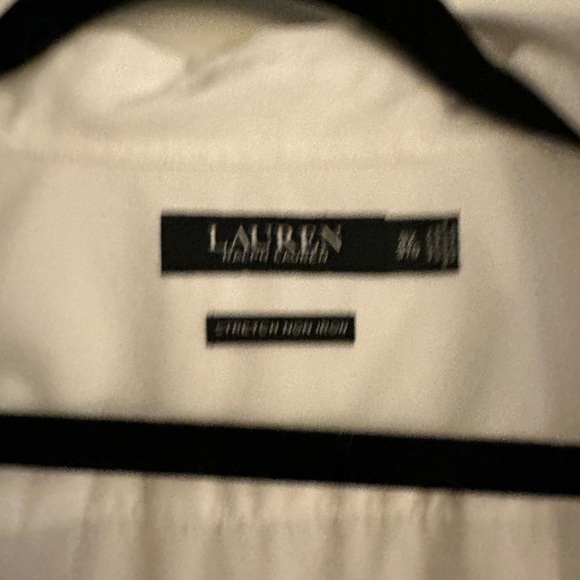 Ralph Lauren White non iron button down shirt 3X EXCELLENT condition worn once - Picture 6 of 8